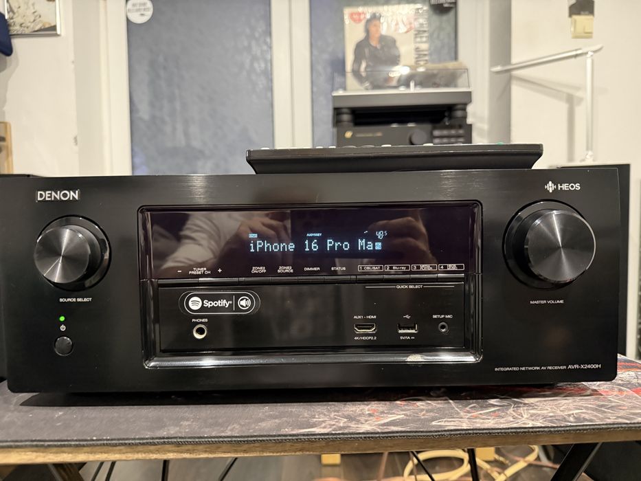 Receiver Denon AVR-X2400H,7.2,Dolby Atmos,Wifi,Bluetooth,4K,