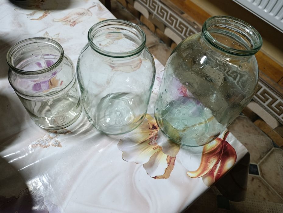 Шиша банкалар 1,2,3 литри