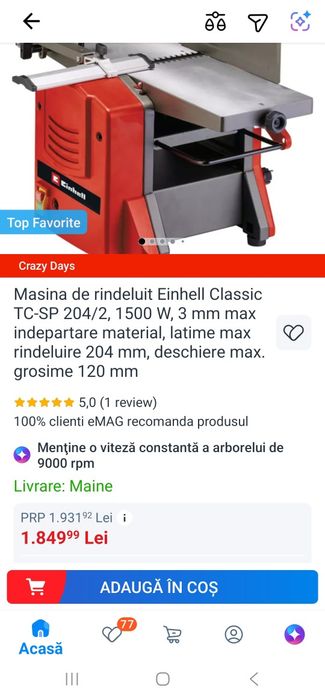 Vand abric nou cumparat de pe emag