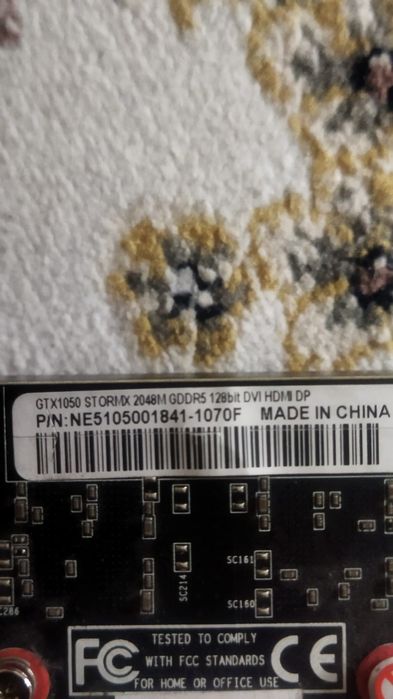 Продам видеокарту GTX1050 STORMX