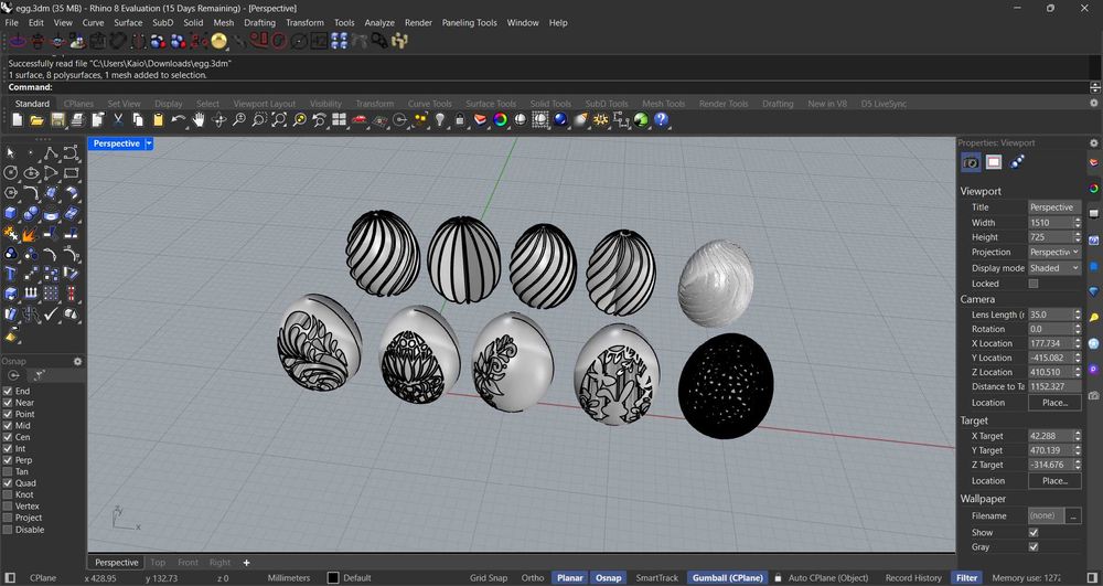 Професионално 3D Моделиране (Rhino 3D) и Прецизен 3D Печат
