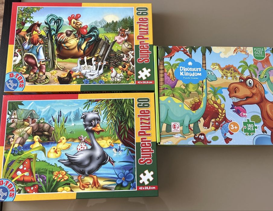 Set 3 puzzle copii 3-5 ani