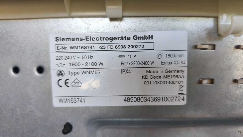 Пералня машина Siemens iq790 extra classe внос от Германия