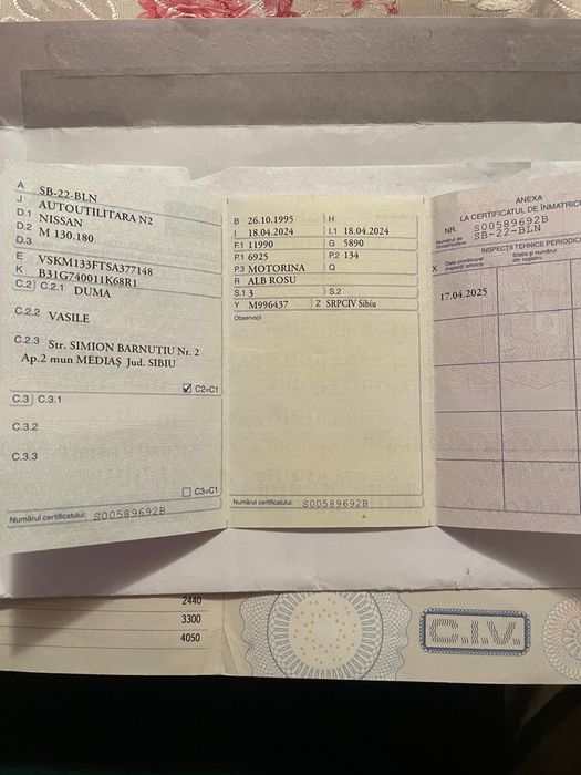 Vand autoutilitara Nissan