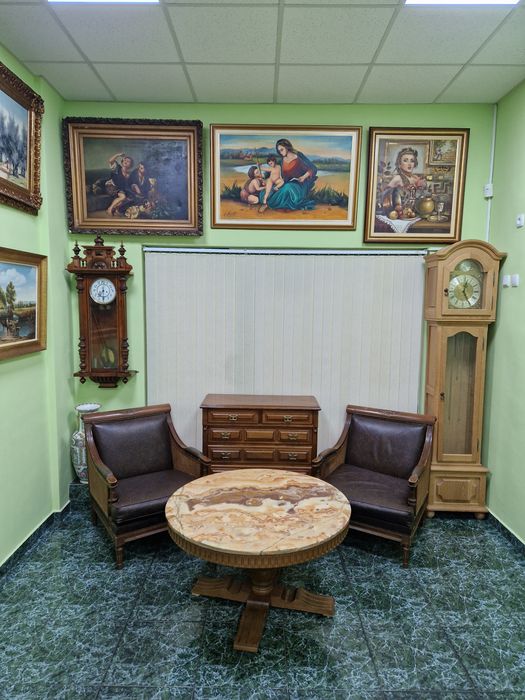 Чифт страхотни антикварни белгийски амфора вази