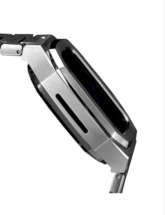 Curea metalica Apple Watch 1/2/3/4/5/6/7/SE/Nike+ - 44 mm, Argintiu