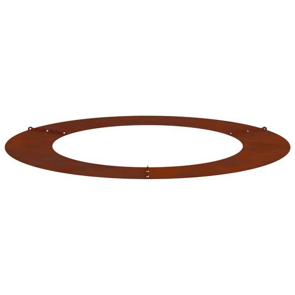 Inel  plat pentru copac, maro  / 90 cm, oțel rezistent la intemperii VidaXL
