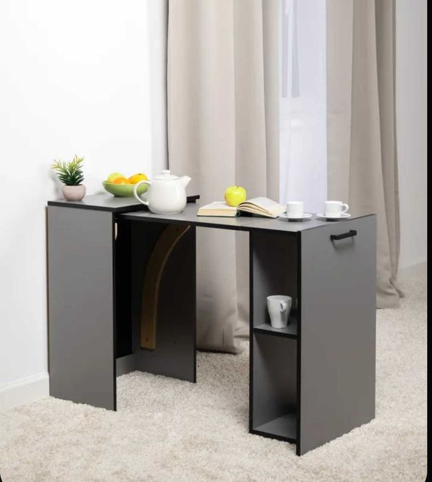 Стол трансформер с полочками