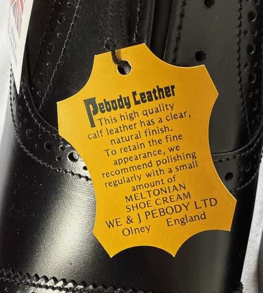 Английски мъжки обувки от естествена кожа. Произведени ръчно.