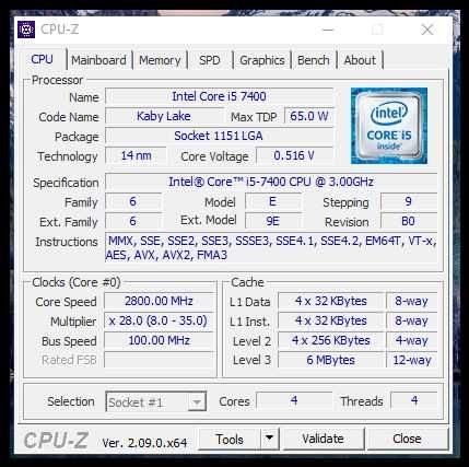 Дъно Gigabyte GA-H110M-S2H  + Intel® Core i5-7400 LGA1151