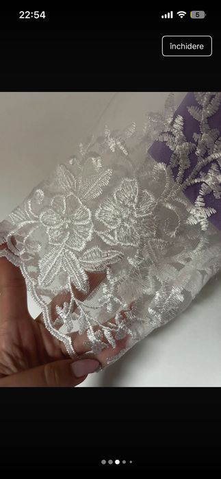 Rochie Lila cu Dantelă