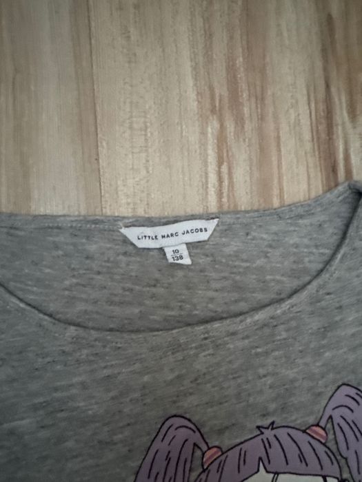 Детска тениска Little Marc Jacobs 9-10 год сива