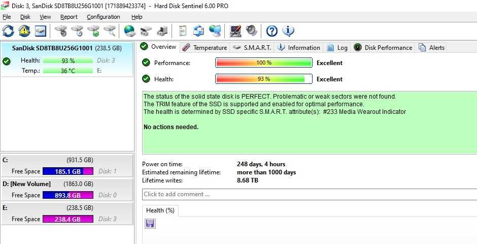 SSD Solid State Drive SanDisk X400 256GB SATA III 2.5" OPAL (SD8TB8U-256G-1001)