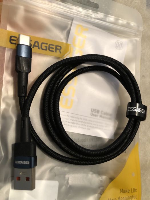 Зарядное устройство ESSAGER для айфон и андроид