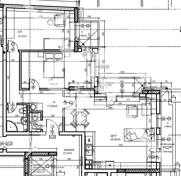 Тристаен апартамент в Центъра-  894-26154