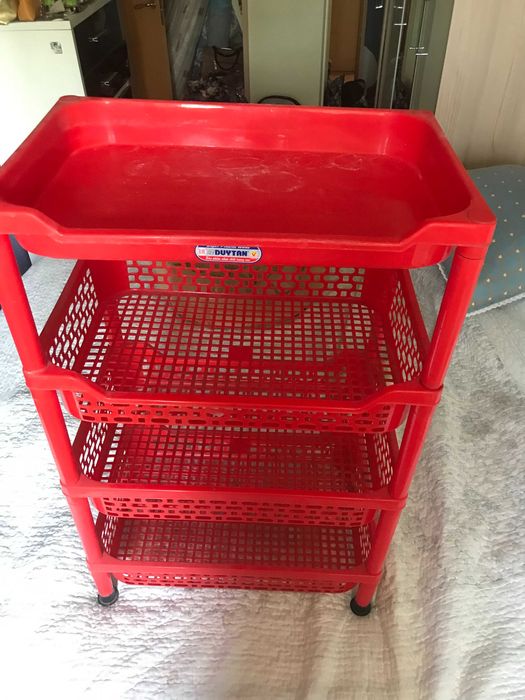 Полка пластик, 4-х ярусная