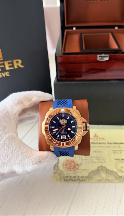 Ceas Helfer Geneve Royal Blue Limited Edition 45 mm