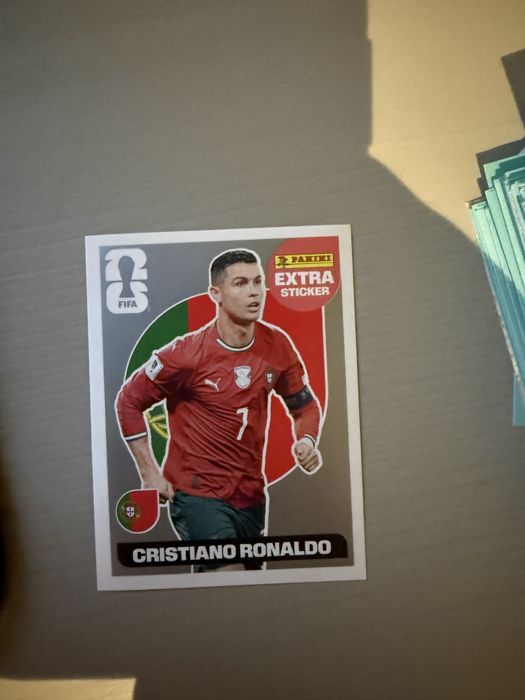 extra sticker panini cristiano ronaldo silver