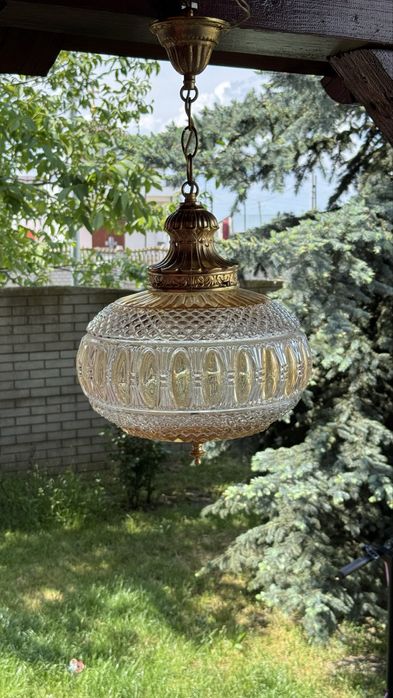 Candelabru deosebit - cristal si bronz