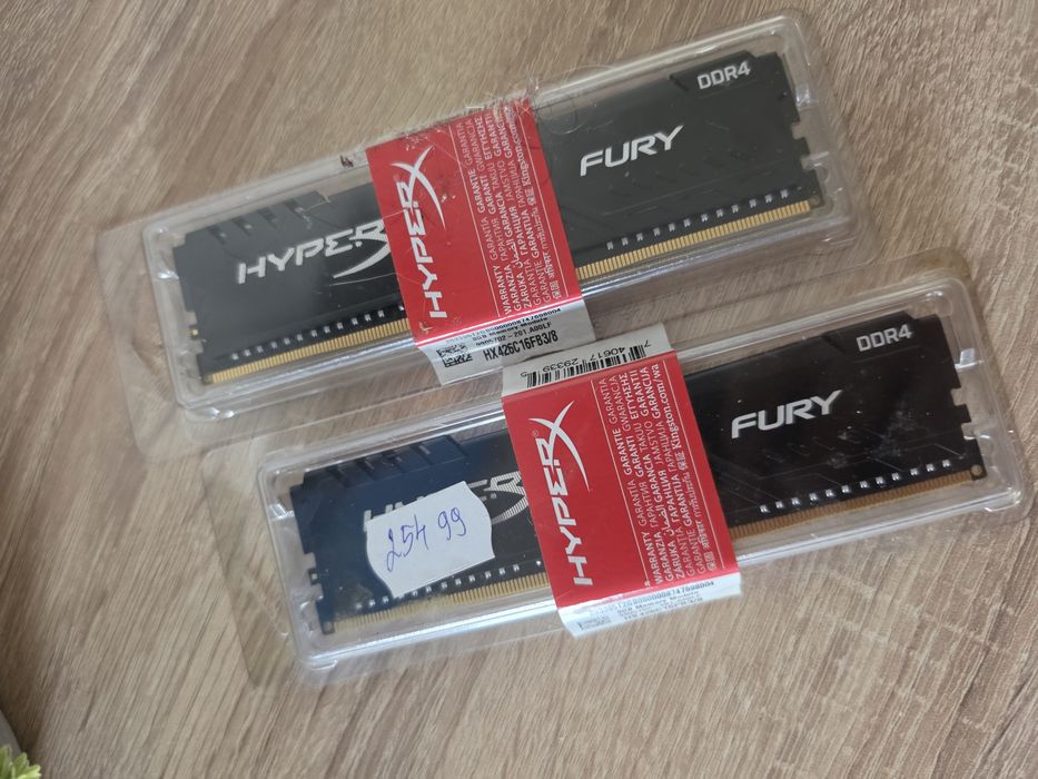 HyperX Fury 16GB (2x8GB) DDR4 2666MHz RAM – комплект