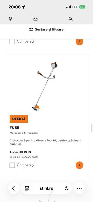 Motocoasa trimer  Stihl fs 55