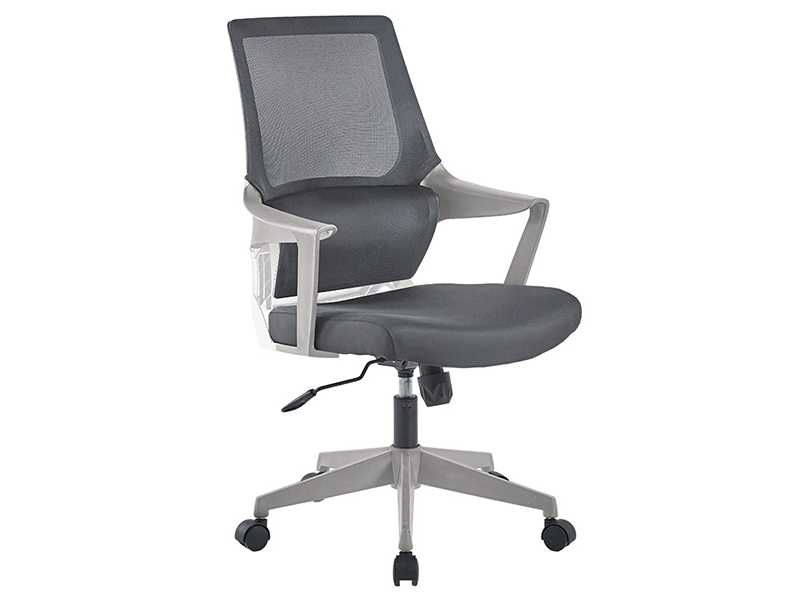 Офис стол, Fragrant, Сив, Черен, Текстил, 50х52х107см.