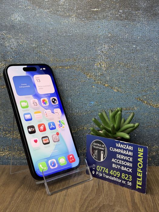 Iphone 15/256gb/2 Ani Garantie Centrul de Telefoane/rate