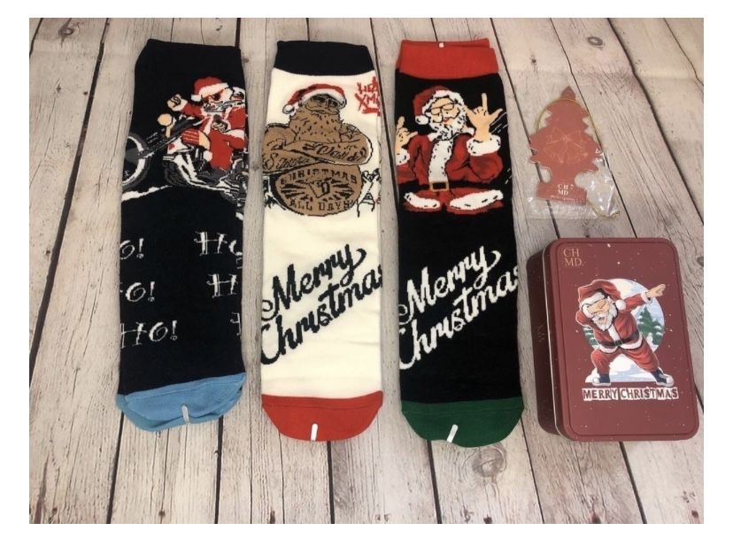 Носки мужские новогодние в коробке