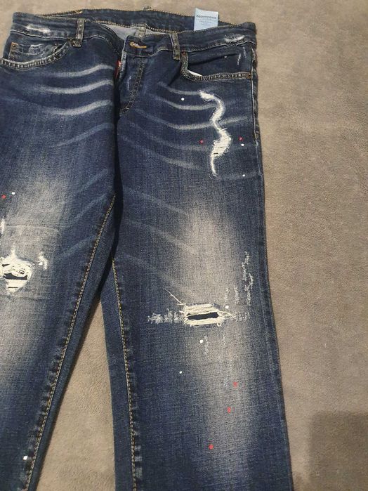 Blugi Dsquared 2, albastri, easy slim jean