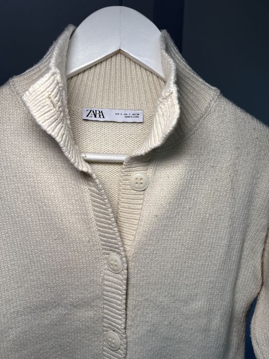 Бял плетен гащеризон Zara