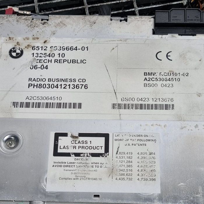 Cd player BMW X3 E83 2003 - 2006 (1464) 6512603966401