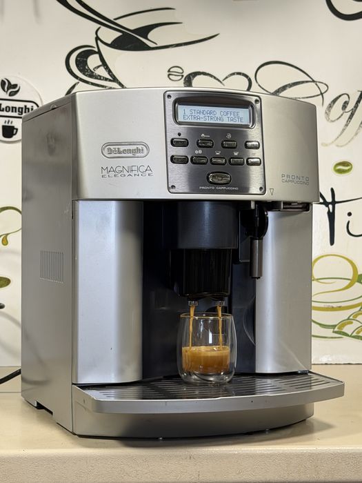 Кафемашина кафе автомат delonghi Elegance с гаранция