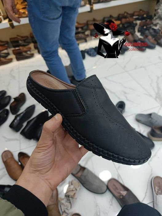 Мужские тапочки натуральная кожа