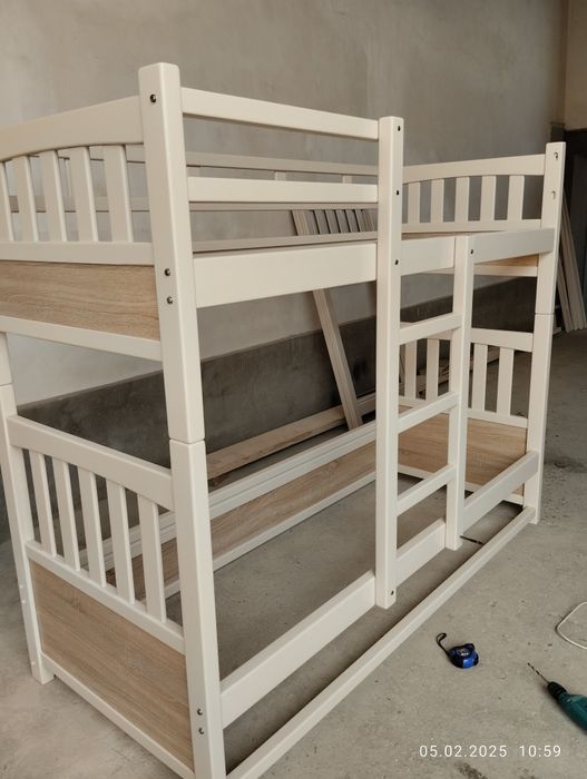 Детский двухъярусный кровать из дерево