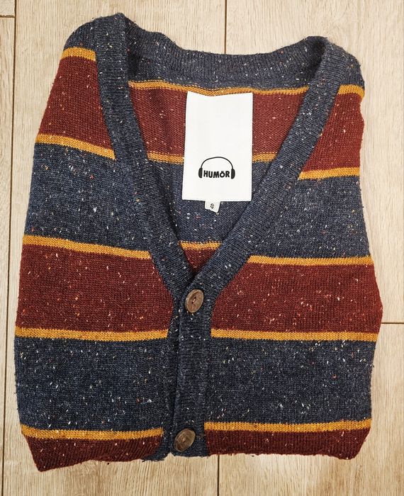 Cardigan pulover HUMÖR Danemarca Lână & Mătase - Stil Retro Nautic