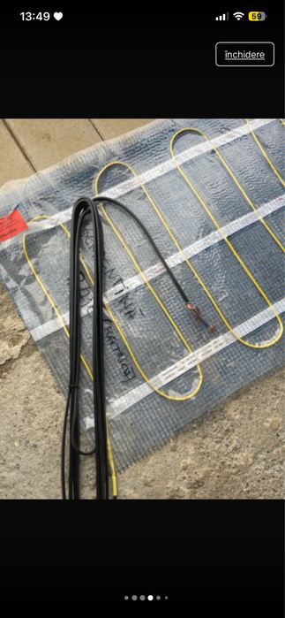 Covor de incalzire 150w încalzire electrică prin pardoseala Lungime 3,9 Lățime 50cm cablu de alimentare de 3m