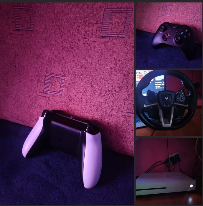 vând Xbox one s+ volan nou