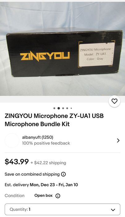 Microfon cu condensator live/tiktok/studio