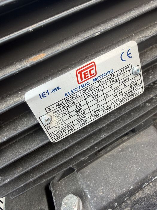 Compresor aer Air-Main 270/272L, 7.5 kW (10 CP), trifazic, 10 bari by Fiac
