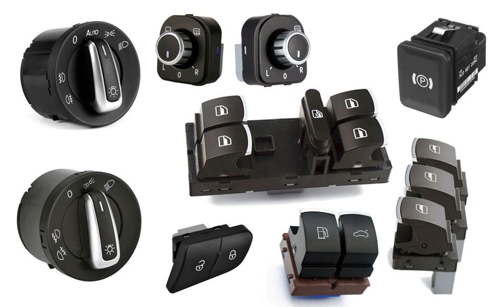 Butoane cromate geamuri, oglinzi, faruri -Golf 5, Passat B6, Jetta etc