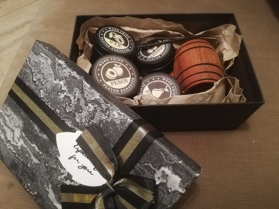 Комплект за опушване на уиски с 6 различни аромата