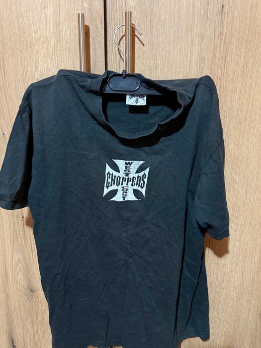 Tricou West Coast Choppers M vintage – logo mare spate