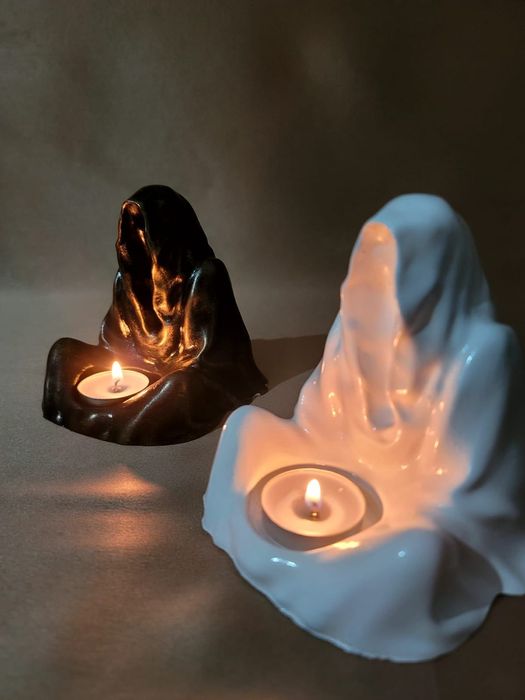 Гипсовый подсвечник