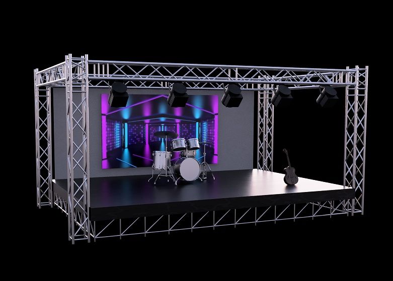 Аренда Сцена,сахна,подиум,лэд экран монитор,светотехника.Сценические к