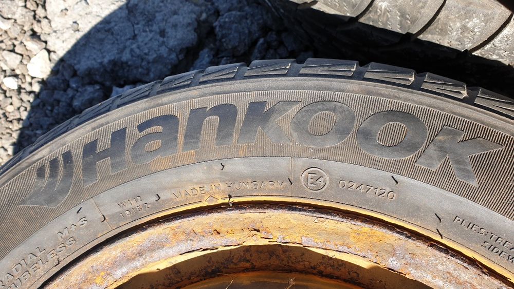 Джанти 5х100 vw с гуми 185 60 14 ханкок