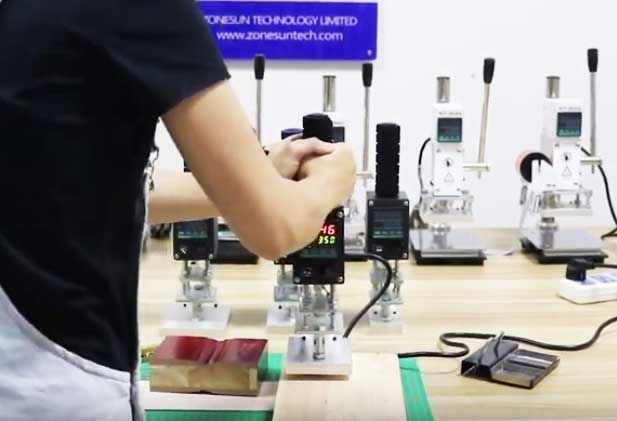 Нова термо преса (машина за топъл печат с клишета) горещо маркиране