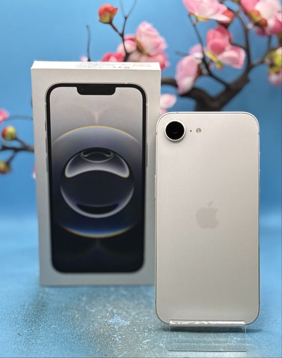 ГАРАНЦИОНЕН!!! Apple iPhone 16e, 128GB, 5G, White + адаптер Apple