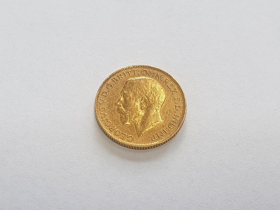 Monedă aur Sovereign 1913 – George V – 22K – 7,94 g – Anglia