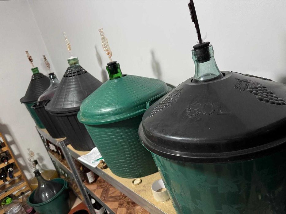 Damigene/ damigeana cu sticla groasa 50 L, 54 L si 25 L