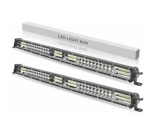 Led bar dublu slim 4.5 cm inaltime pe 3 latime, 56 lungime